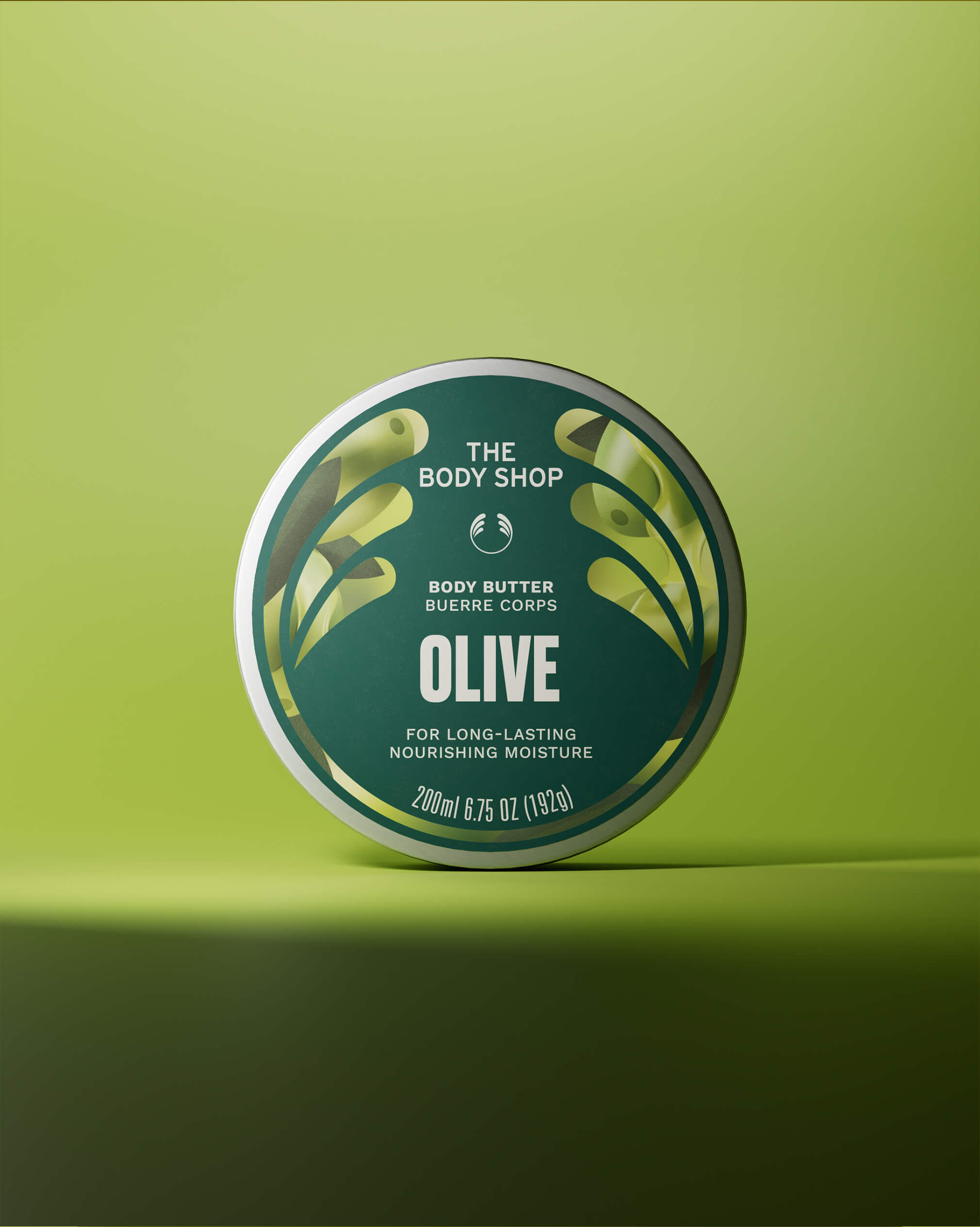 La référence olive montre une autre déclinaison du Pod sur le pot Body Butter.