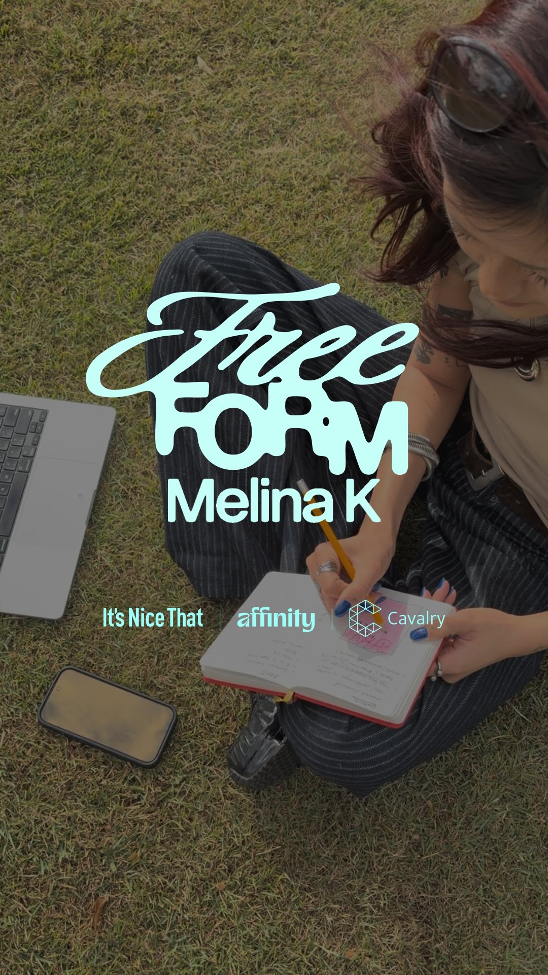Visuel du projet Free Form, publication collaborative visible sur le profil officiel de Melina K.
