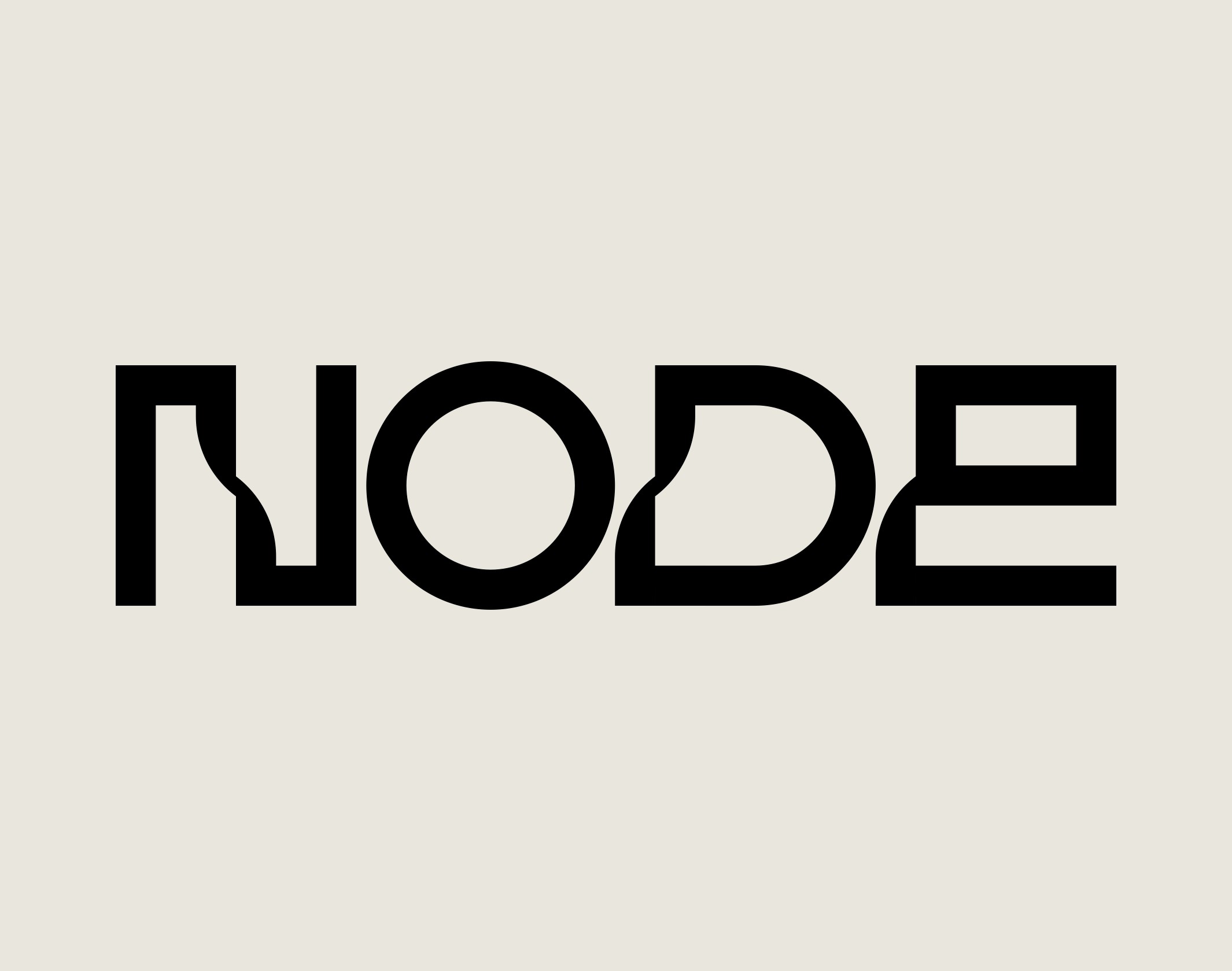 Visuel de présentation de l'identité Node par Brand Brothers