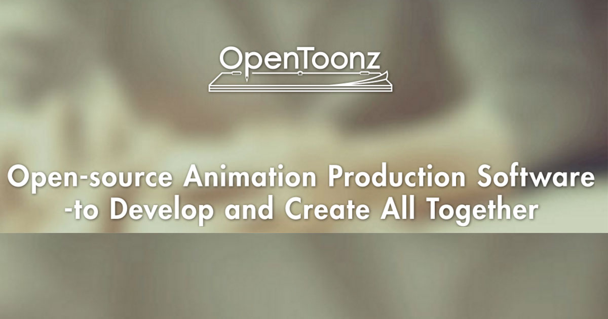 Visuel de présentation publié par le projet OpenToonz.