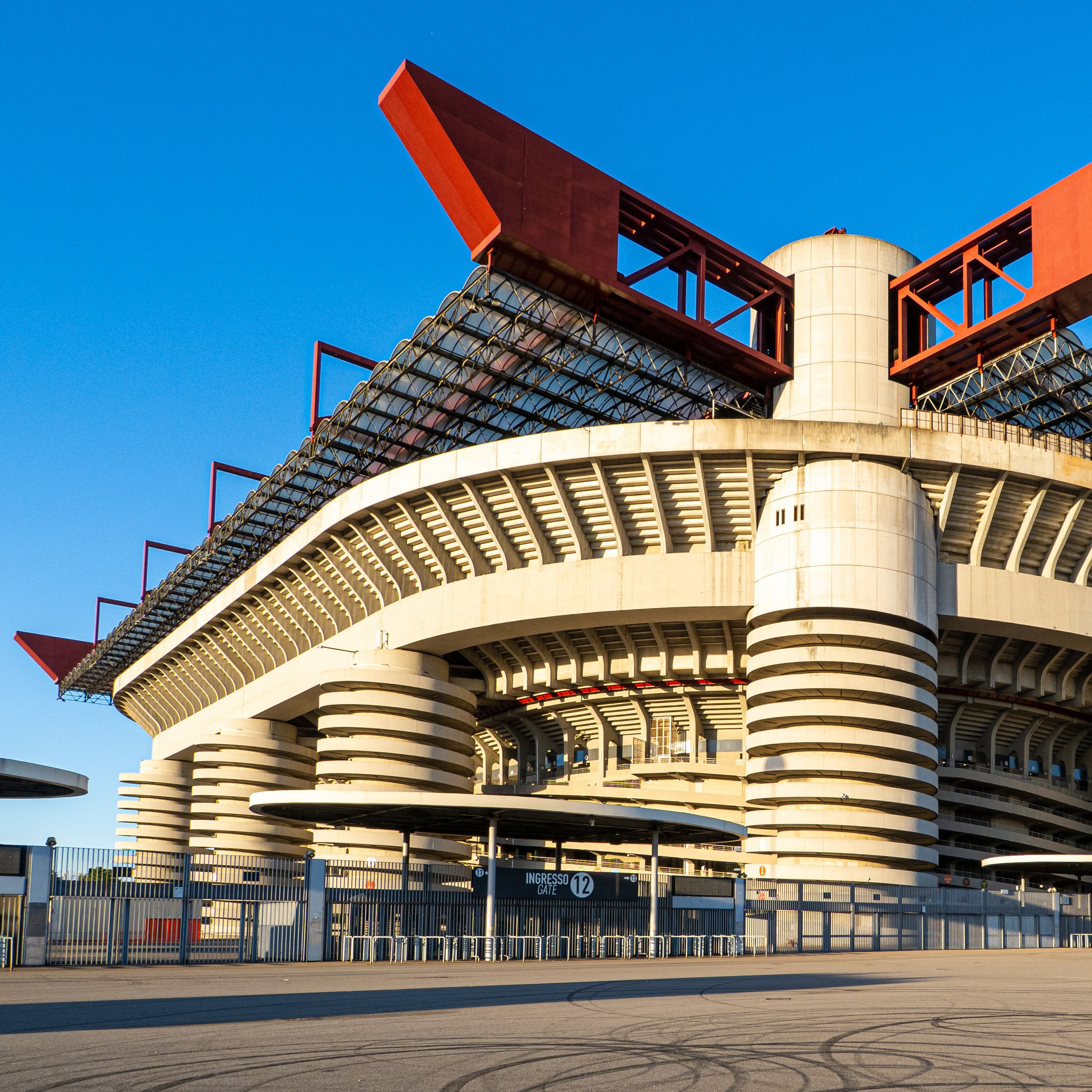 Vue du stade San Siro à Milan.